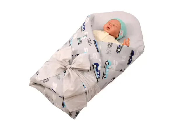 Rożek becik niemowlęcy usztywniony prosty Zając w Aucie