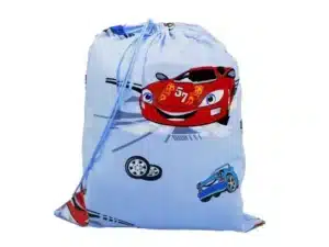 Worek bawełniany -samochód niebieski