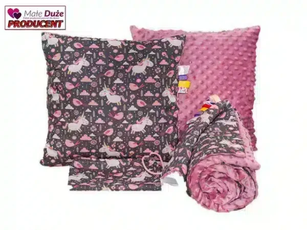 Pościel do przedszkola koniki brąz 100x135 bawełniana