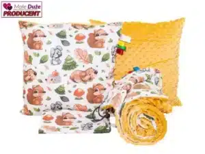 POŚCIEL DO PRZEDSZKOLA miód zwierzaki