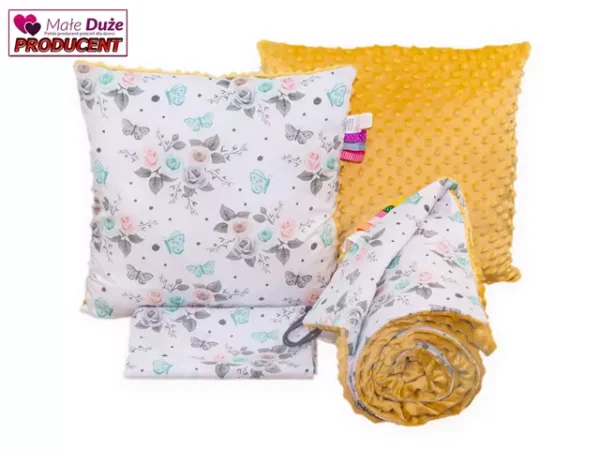 Pościel do przedszkola róża biała 100x135 bawełniana