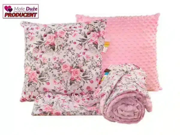 Pościel do przedszkola róża biała 100x135 bawełniana