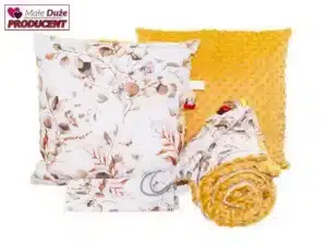 POŚCIEL DO PRZEDSZKOLA wzór miód-eukaliptus