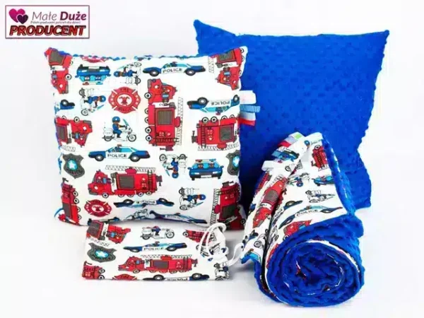 Pościel do przedszkola strażak 100x135 bawełniana