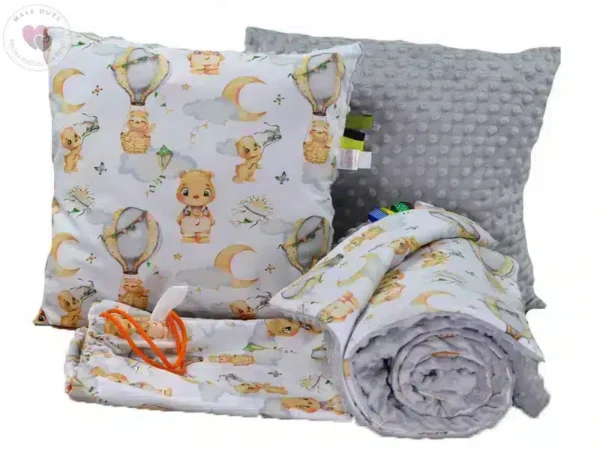 Pościel do przedszkola miś balon 100x135 bawełniana