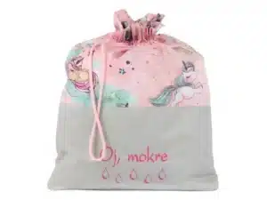 Worek na mokre ubrania Oj, mokre Jednorożce różowe