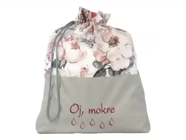 Worek na mokre ubrania Oj, mokre Peonia Biała