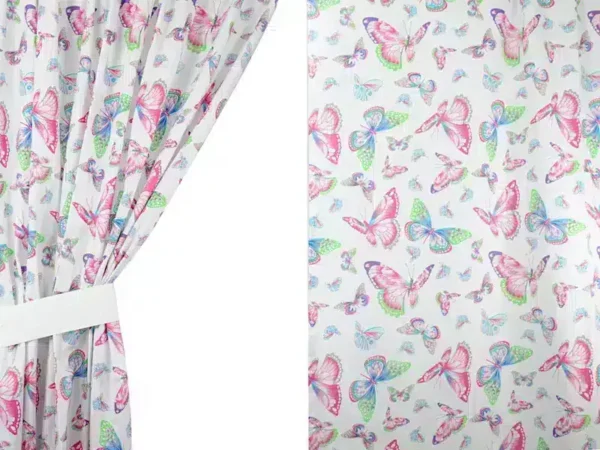 Zasłony do pokoju dziecka Motyle Duże