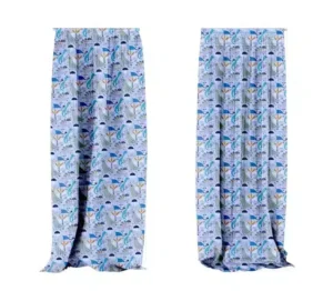 Zasłony do pokoju dziecka dino