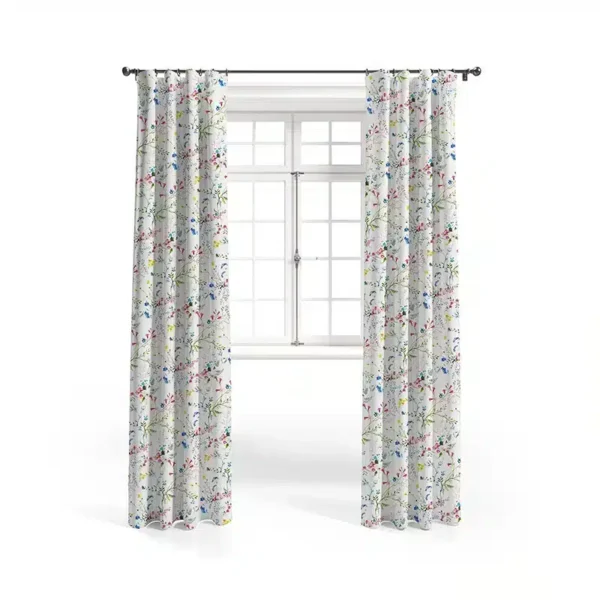 Zasłony do pokoju dziecka kwiatuszki