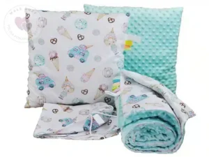 POŚCIEL DO PRZEDSZKOLA wzór mięta lody