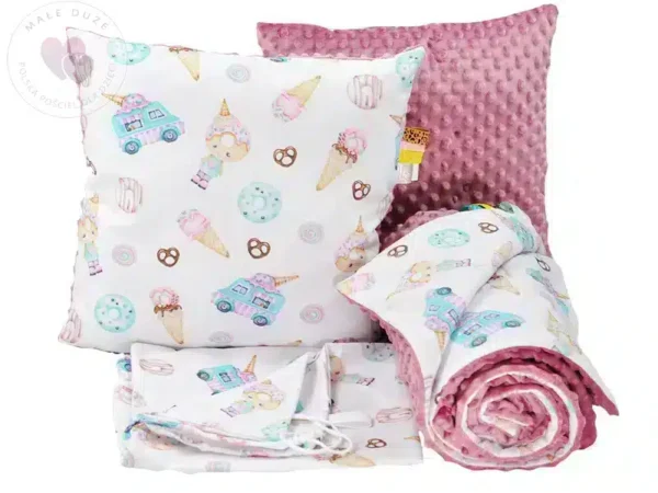 Pościel do przedszkola lody 100x135 bawełniana