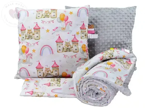 Pościel do przedszkola zamek 100x135 bawełniana